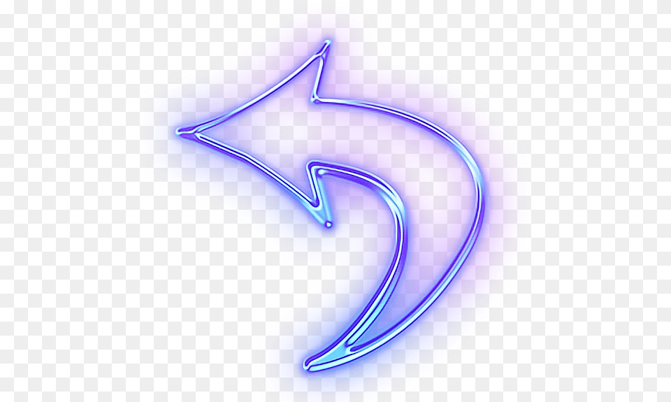 Blue Purple Light Glow Arrow, Symbol, Disk Free Png
