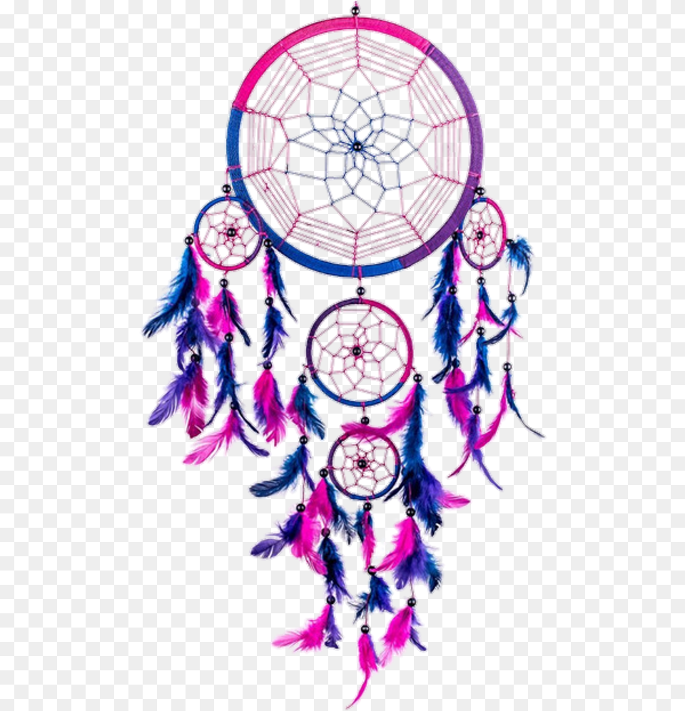 Blue Purple Pink Dream Catcher, Accessories, Pattern, Chandelier, Lamp Free Png