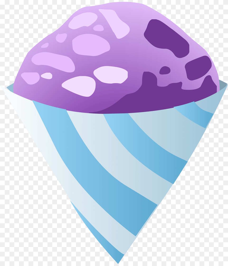 Blue Purple Snow Cone Clipart, Cream, Dessert, Food, Ice Cream Png Image