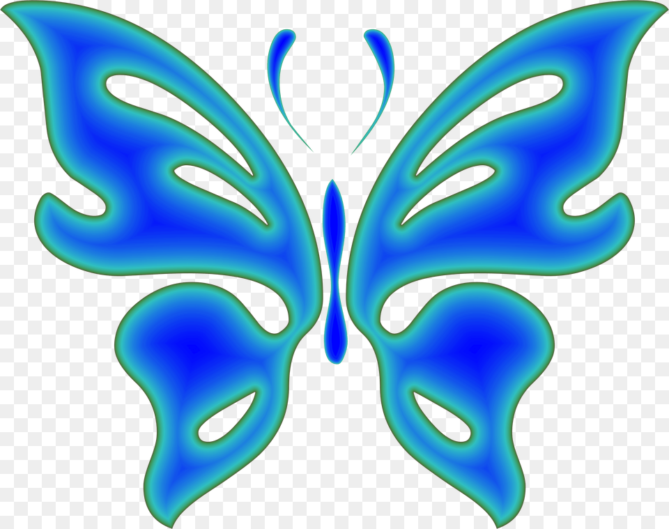 Blue Radiative Butterfly Clip Arts, Light, Accessories, Neon, Pattern Free Png Download