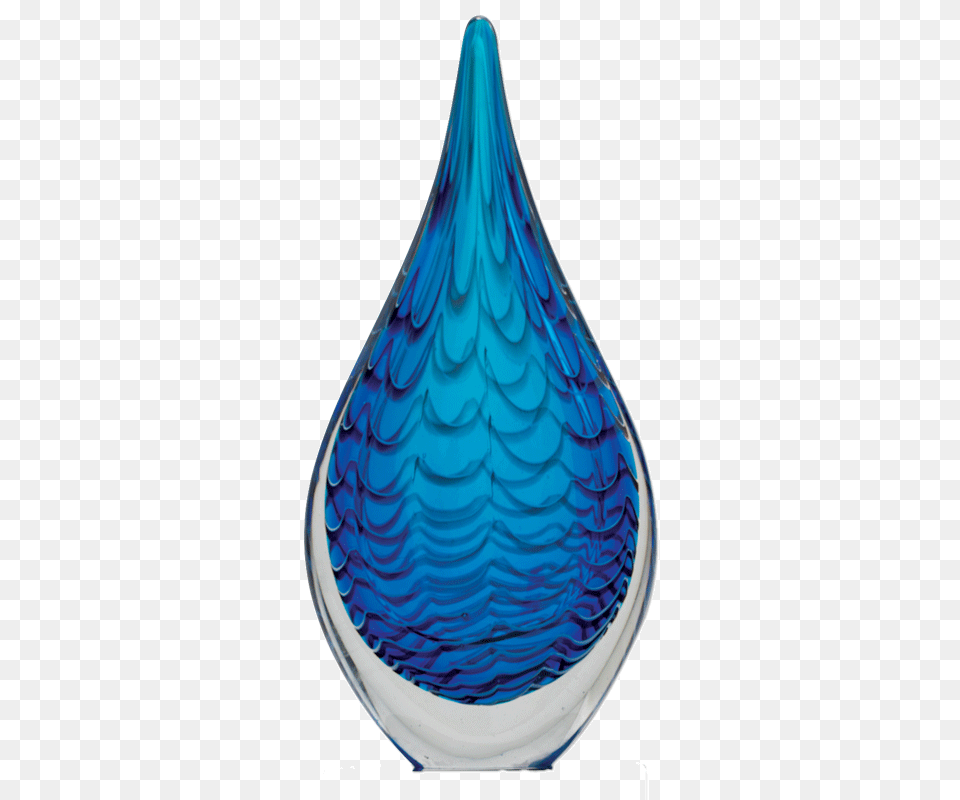 Blue Raindrop Art Glass Dale Rogers Training Center, Droplet, Jar, Pottery, Vase Free Png Download
