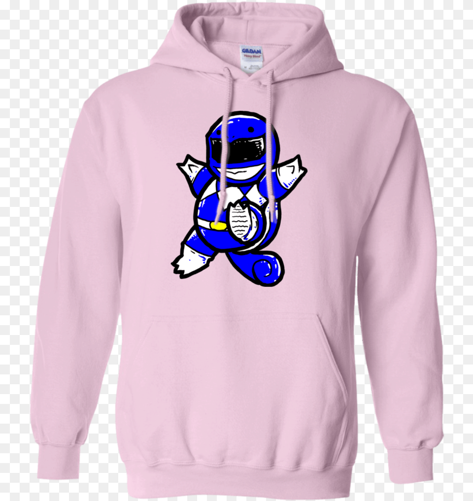 Blue Ranger Squritle T Shirt Amp Hoodie Hoodie, Clothing, Knitwear, Sweater, Sweatshirt Free Png Download