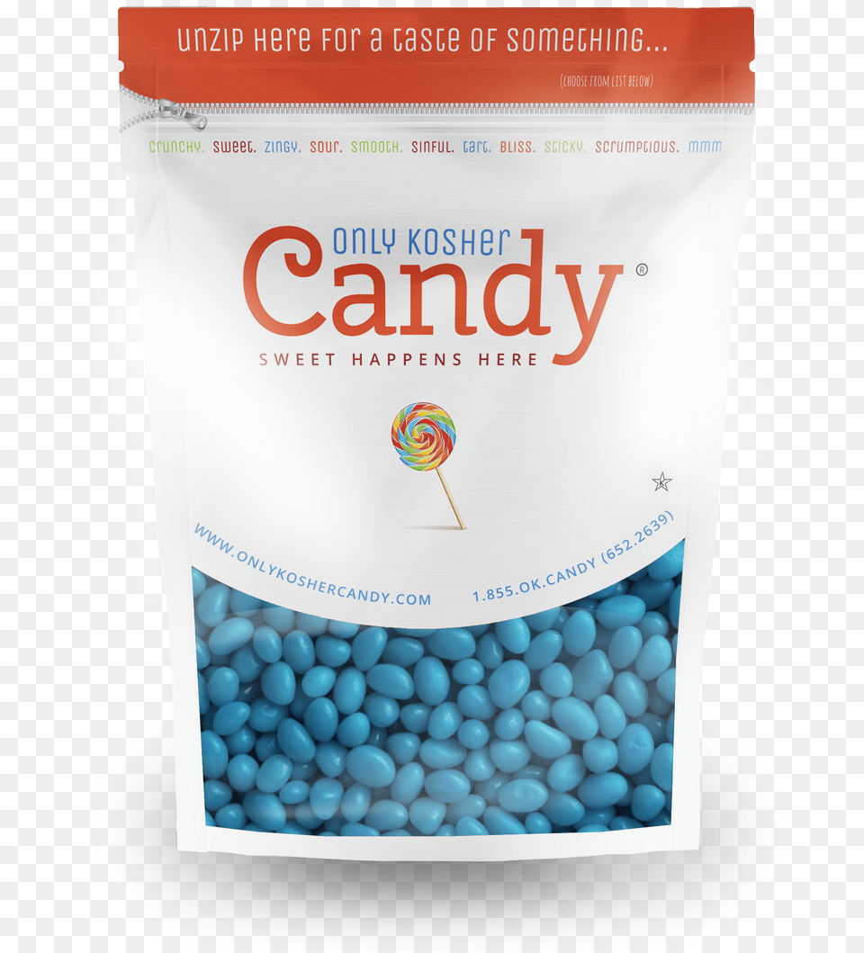 Blue Raspberry Jelly Beans Candy, Food, Sweets Png Image