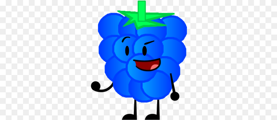 Blue Raspberry New Pose Blue Bfdi, Fruit, Produce, Berry, Food Png Image