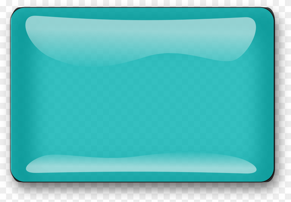 Blue Rectangle Clip Art At Clker Green Button, Turquoise, Cushion, Home Decor Png
