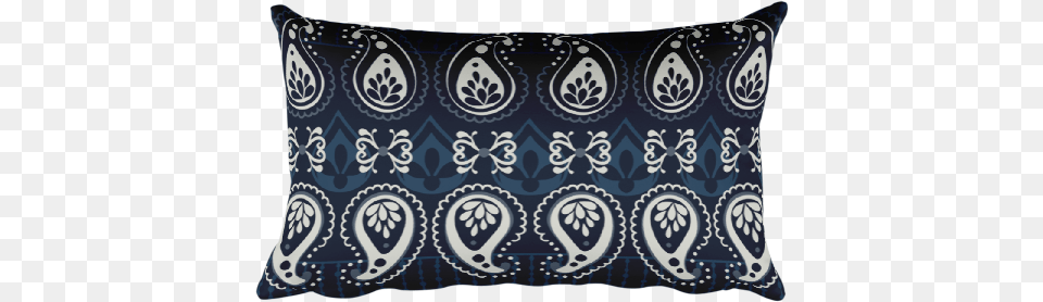 Blue Rectangular Pillow Cushion, Home Decor, Pattern Free Transparent Png