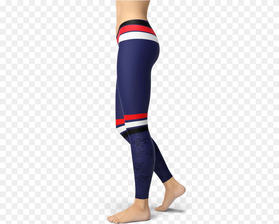 Blue Red White And Black Stripe Leggings Yoga Gym And Game Of Theones Dragon Leggings, Clothing, Hosiery, Adult, Female Free Transparent Png