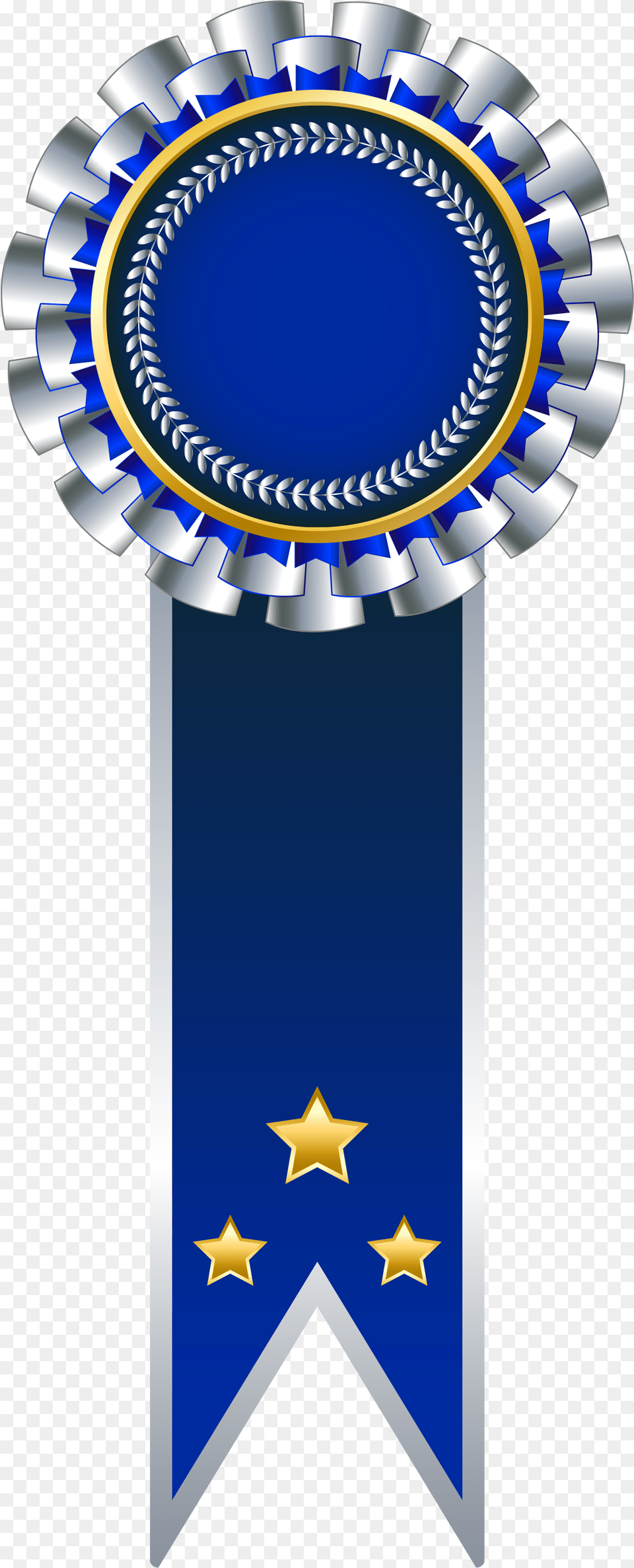 Blue Ribbon Award Banner Clip Art Clipart Transparent Background Rosette Trophy Clip Art, Badge, Logo, Symbol, Mailbox Free Png Download