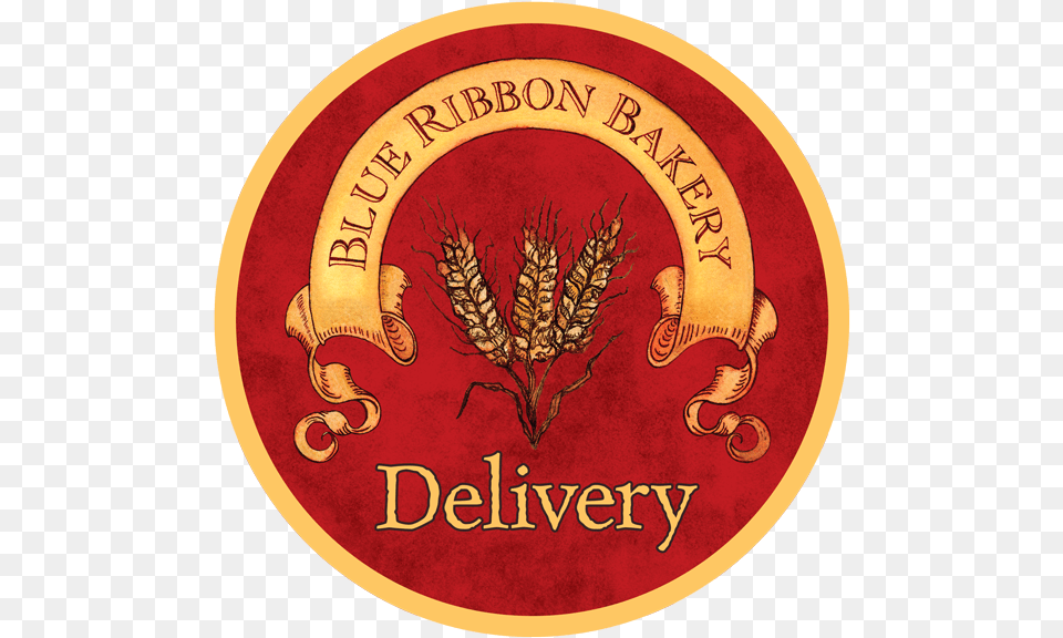 Blue Ribbon Bakery Delivery Emblem, Logo Png