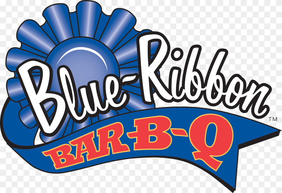 Blue Ribbon Bbq Logo Blue Ribbon Bbq, Dynamite, Weapon, Text Png Image