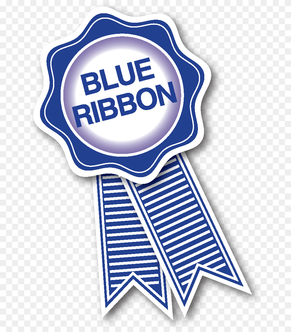Blue Ribbon Blue Ribbon Trinidad, Badge, Logo, Symbol, Smoke Pipe Png Image