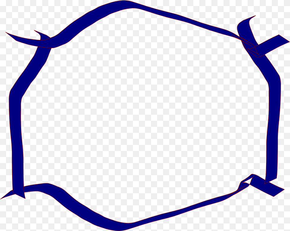 Blue Ribbon Border Free Transparent Png