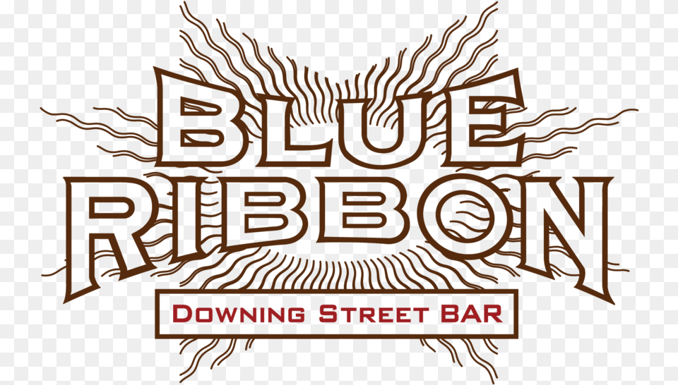 Blue Ribbon Downing Street Bar Bromberg Bros Graphic Design, Advertisement, Poster, Wildlife, Mammal Free Transparent Png