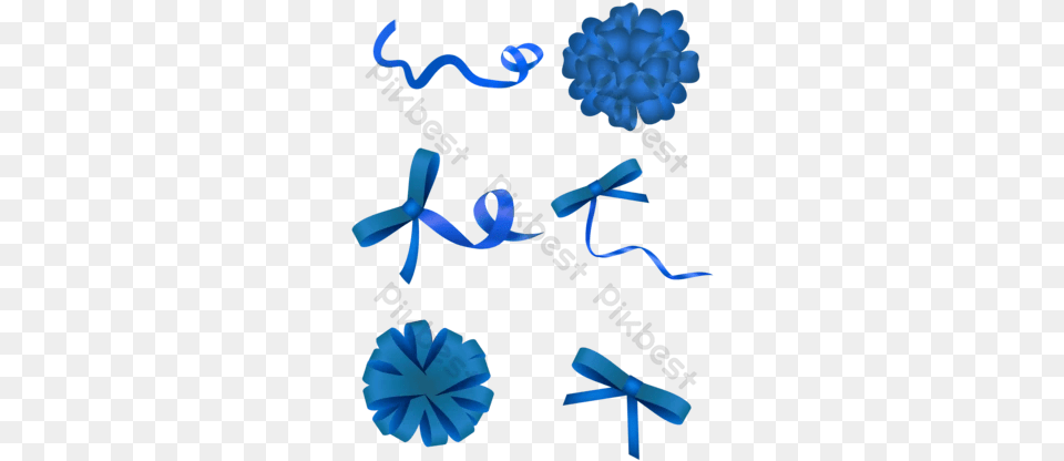 Blue Ribbon Images Vector U0026 Psd Graphics Download Bow, Flower, Plant, Person, Accessories Png