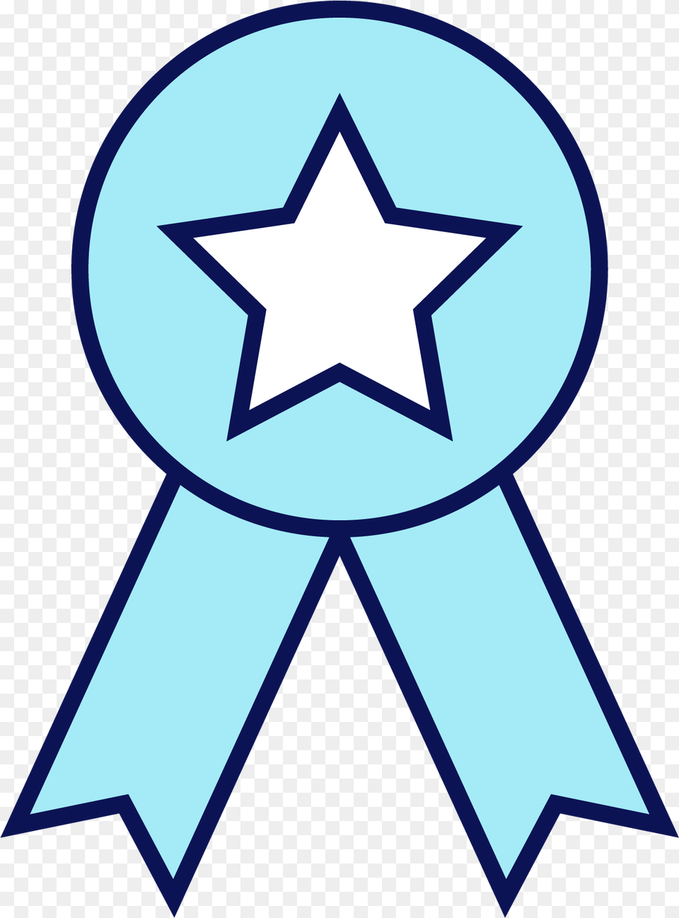 Blue Ribbon Logo Bintang 9, Symbol, Star Symbol Free Png