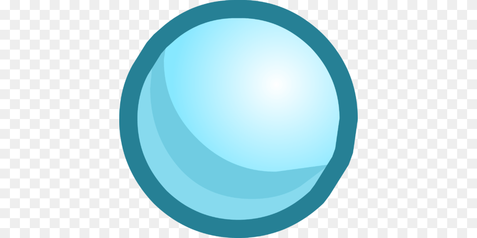 Blue Rimmed Snowball Clipart, Sphere Free Png