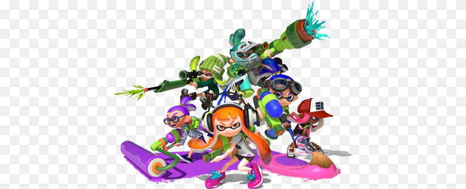 Blue Ringed Octolings Crowned Aunz Splatoon Champions Splatoon Inkling, Baby, Person, Art, Face Png Image