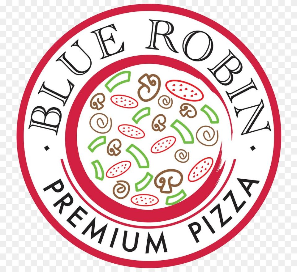 Blue Robin Premium Pizza, Logo, Text, Symbol Png