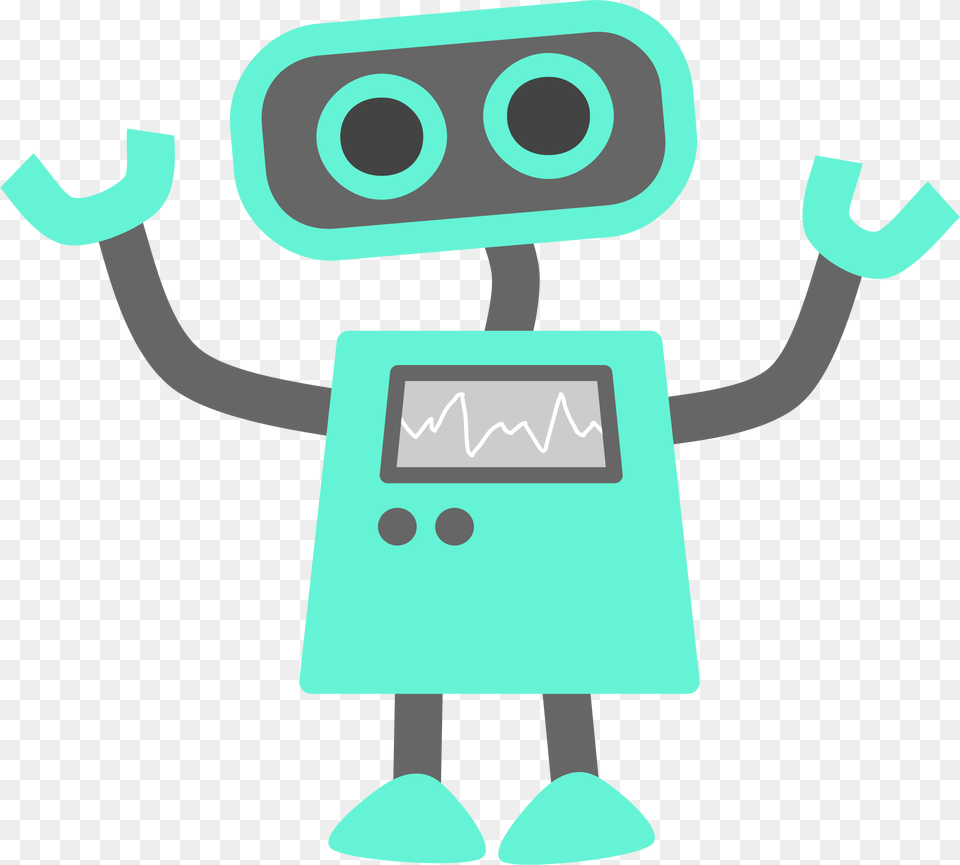 Blue Robot Free Png Download