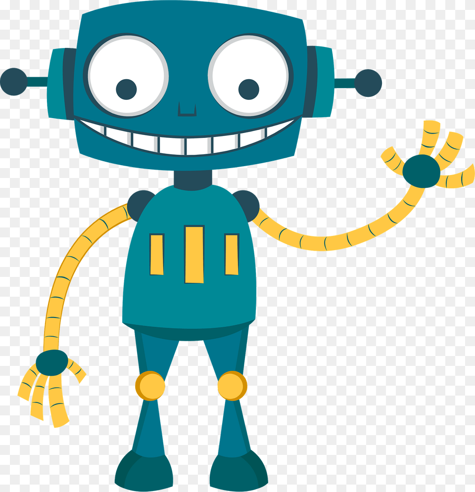 Blue Robot Clipart Free Transparent Png