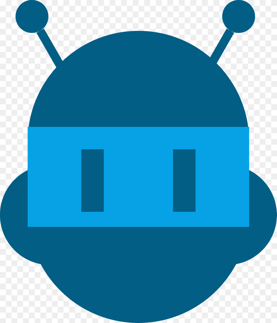 Blue Robot Face Clipart Free Png Download