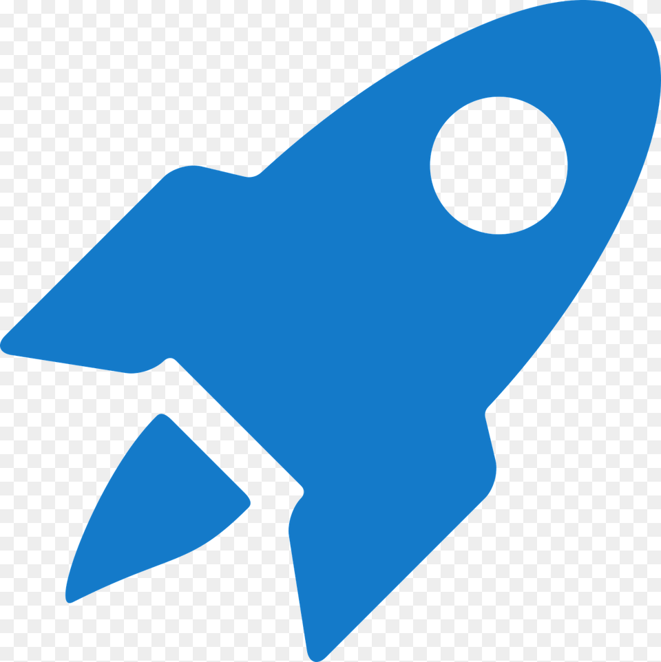 Blue Rocket Ship Clipart, Device, Animal, Fish, Sea Life Png Image
