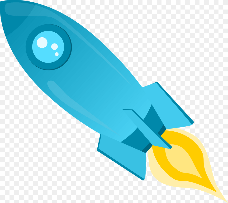 Blue Rocket Taking Off Clipart, Animal, Fish, Sea Life, Shark Free Transparent Png