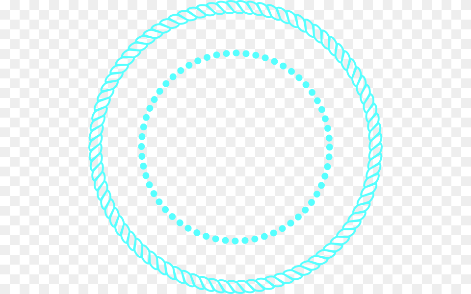 Blue Rope Circle Frame Clip Art, Oval, Turquoise Free Png
