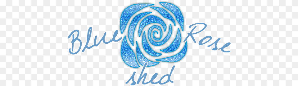 Blue Rose Shed Calligraphy, Spiral, Person, Food, Sweets Free Transparent Png