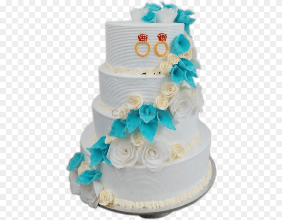 Blue Rose Wedding Cake Wedding Cakes, Dessert, Food, Birthday Cake, Cream Free Transparent Png