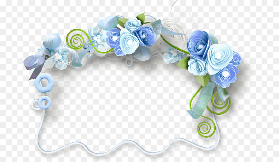 Blue Roses Frames Blue Rose Frame, Accessories, Plant, Food, Flower Png
