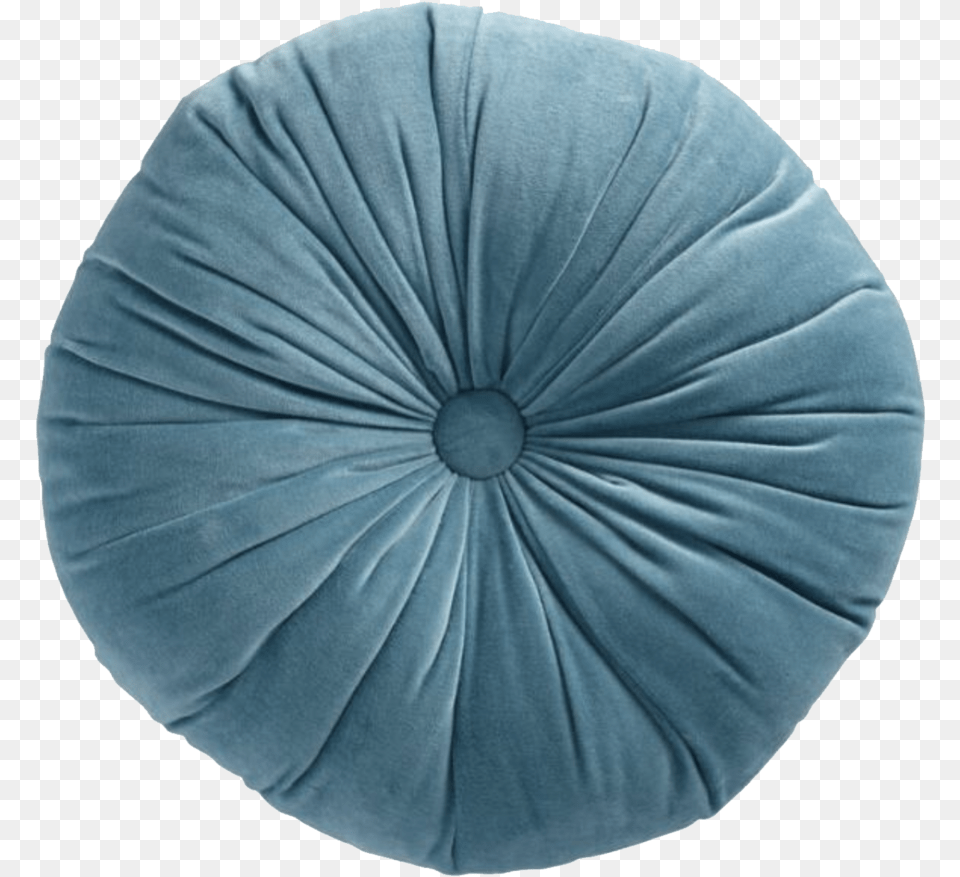 Blue Round Pillow Blue Velvet Throw Pillows, Cushion, Home Decor, Person, Furniture Free Transparent Png