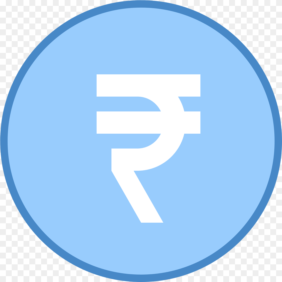 Blue Rupee Icon, Sign, Symbol, Disk, Text Png