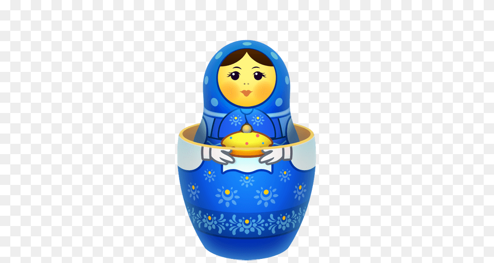 Blue Russian Doll, Egg, Food, Jar, Easter Egg Free Png Download