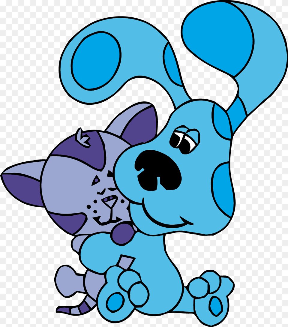 Blue S Clues Clip Art Love Cat Clipart Blues Clues Blue And Periwinkle, Toy, Plush, Baby, Person Png Image