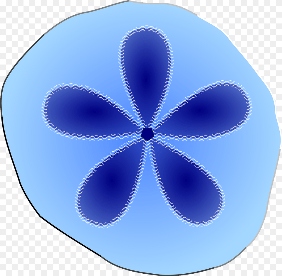 Blue Sand Dollar Clipart Free Png