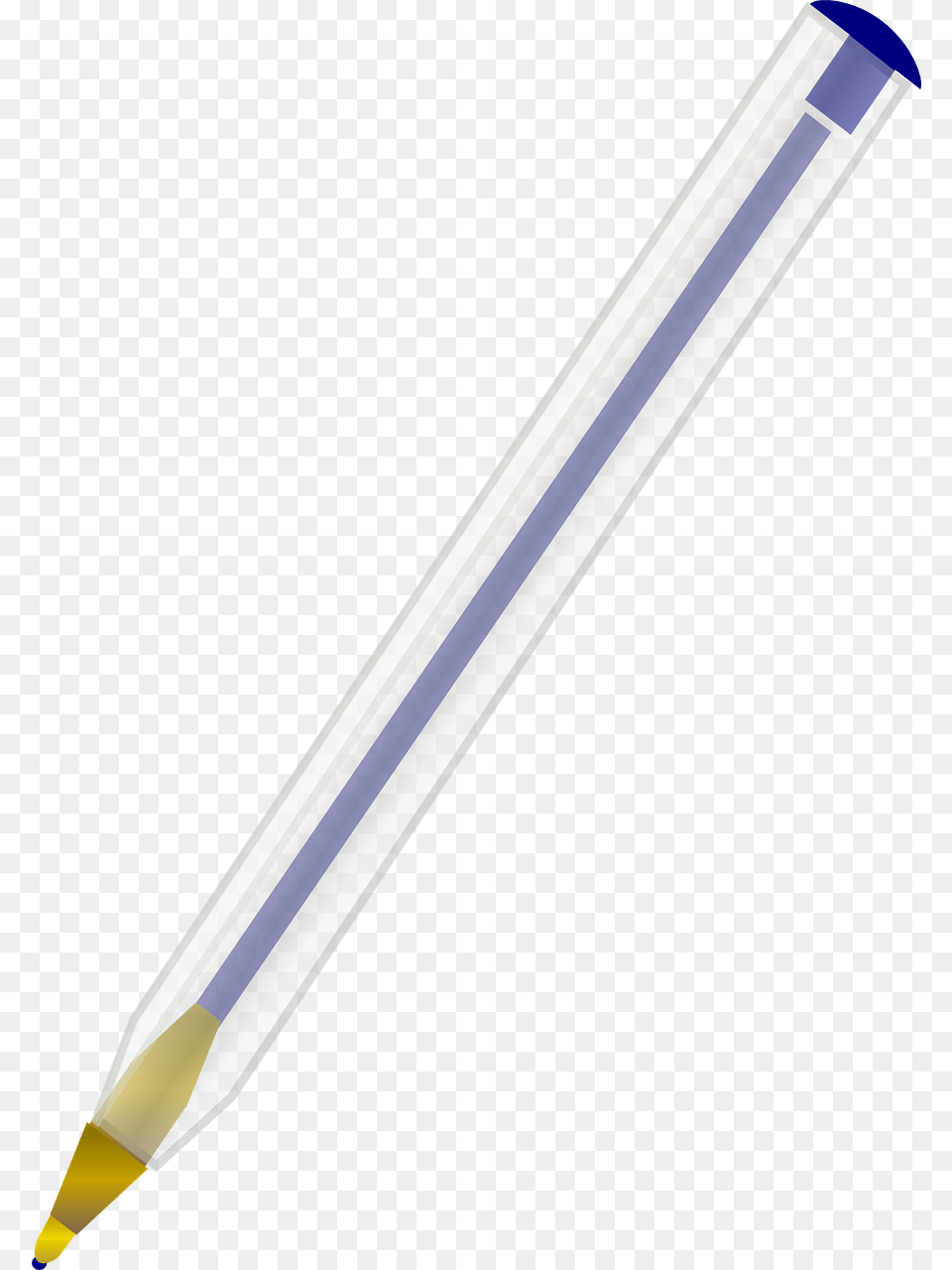 Blue School Pen, Pencil, Blade, Dagger, Knife Png