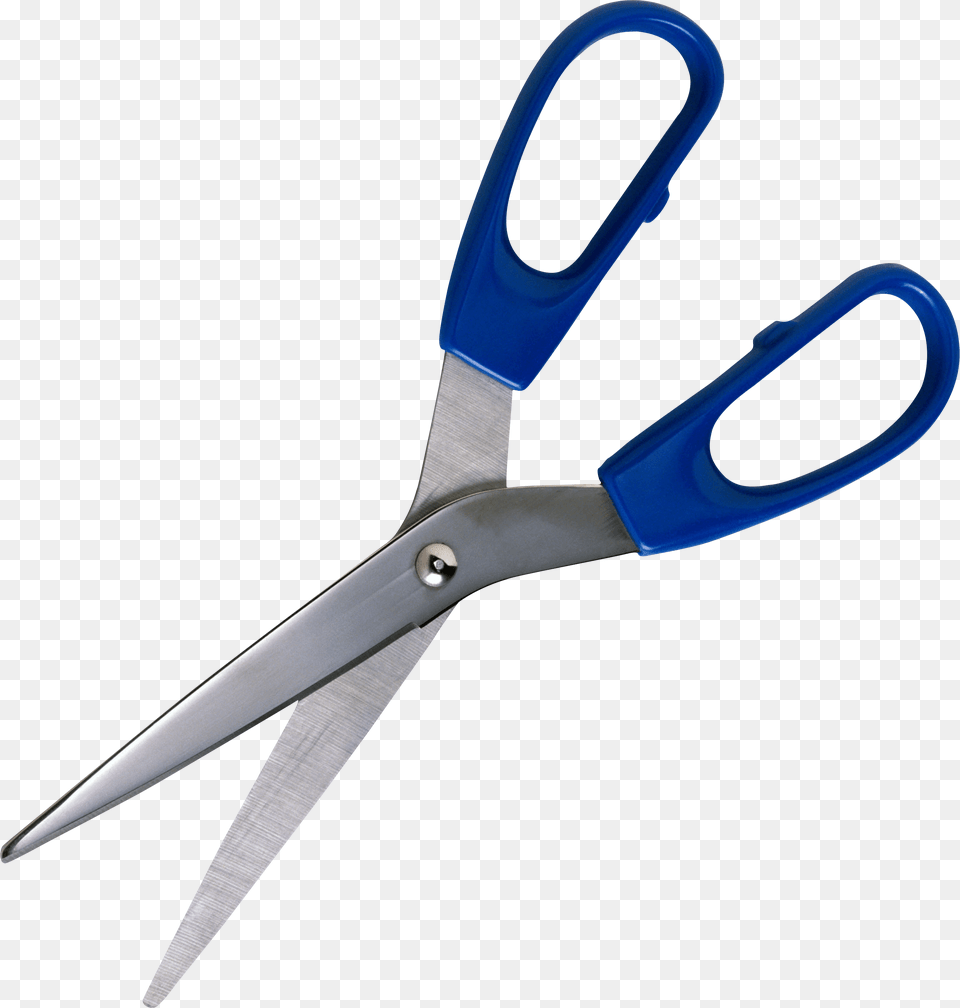 Blue Scissors, Blade, Shears, Weapon Free Png Download