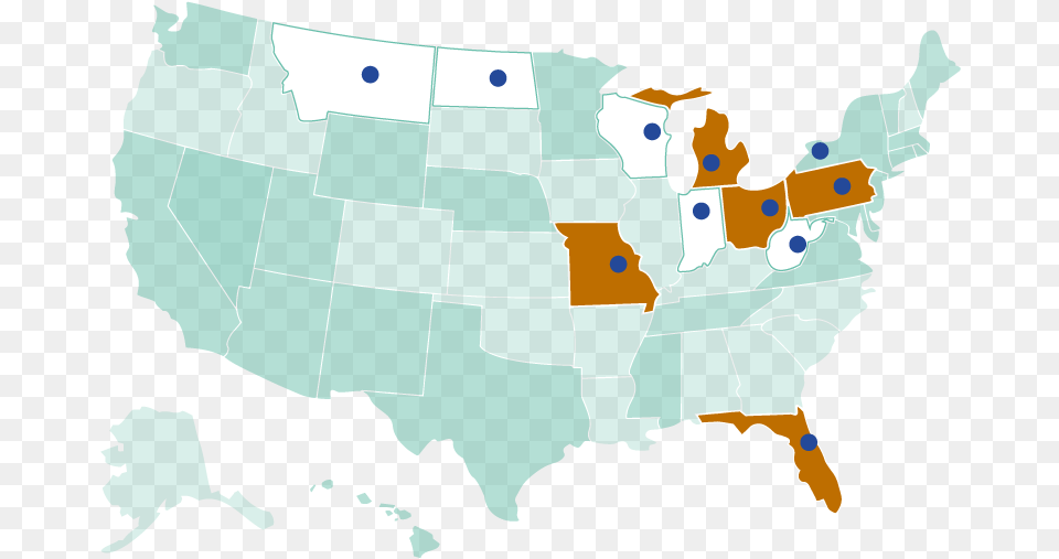 Blue Senate Seats Are In White Dominated States Where Us Republican Vs Democrat Map 2018, Chart, Plot, Atlas, Diagram Free Png
