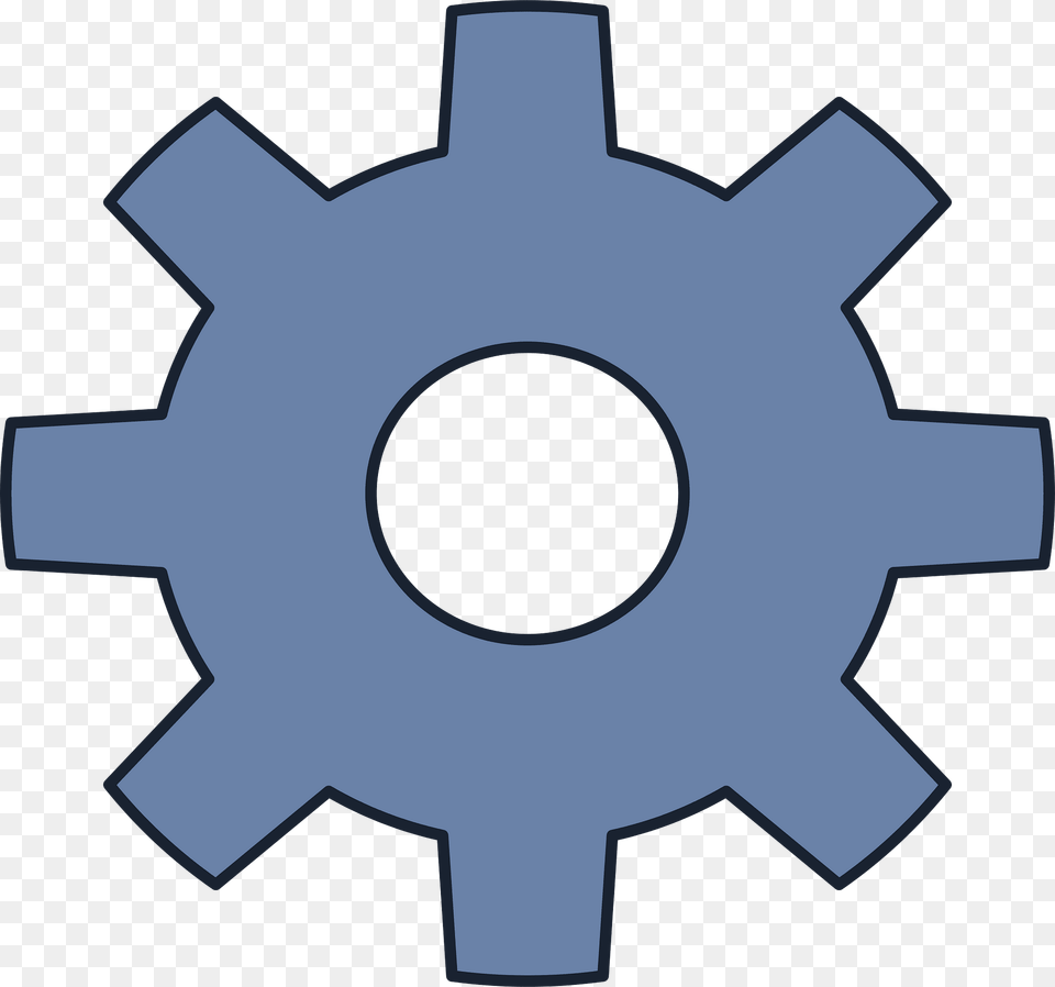 Blue Settings Clipart, Machine, Gear Png Image