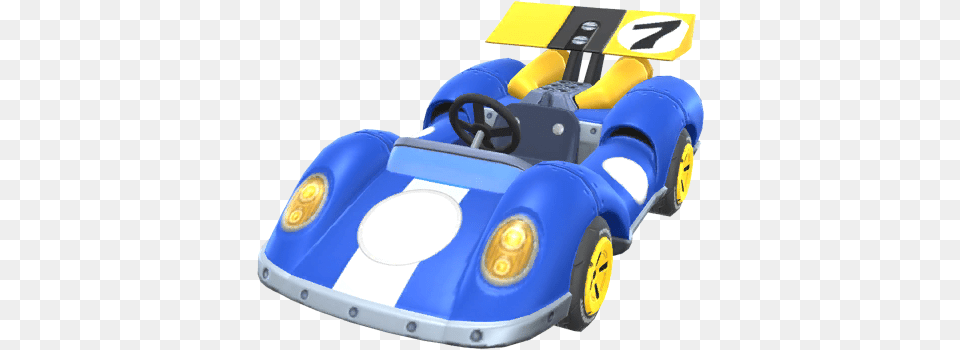Blue Seven Super Mario Wiki The Mario Encyclopedia Mario Kart 7 Cars, Transportation, Vehicle, Machine, Wheel Free Png