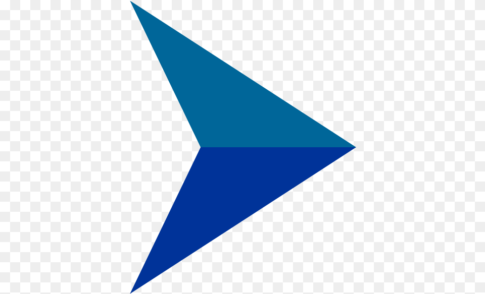 Blue Shaded Arrow Arrow Bullets Icon, Triangle Free Png