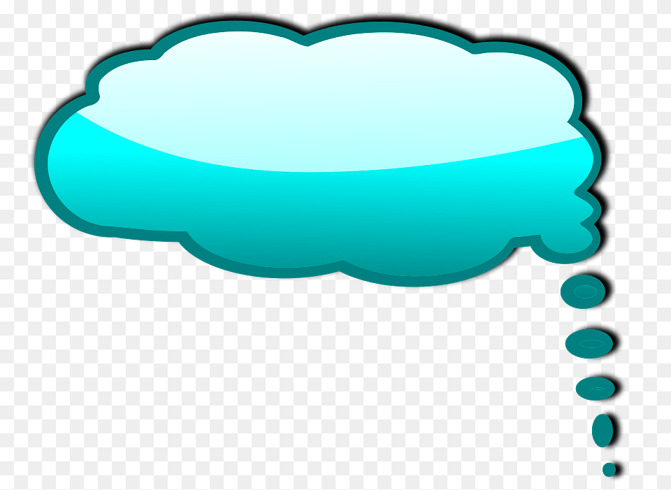 Blue Shaded Thought Bubble, Ice, Nature, Outdoors, Smoke Pipe Free Png Download