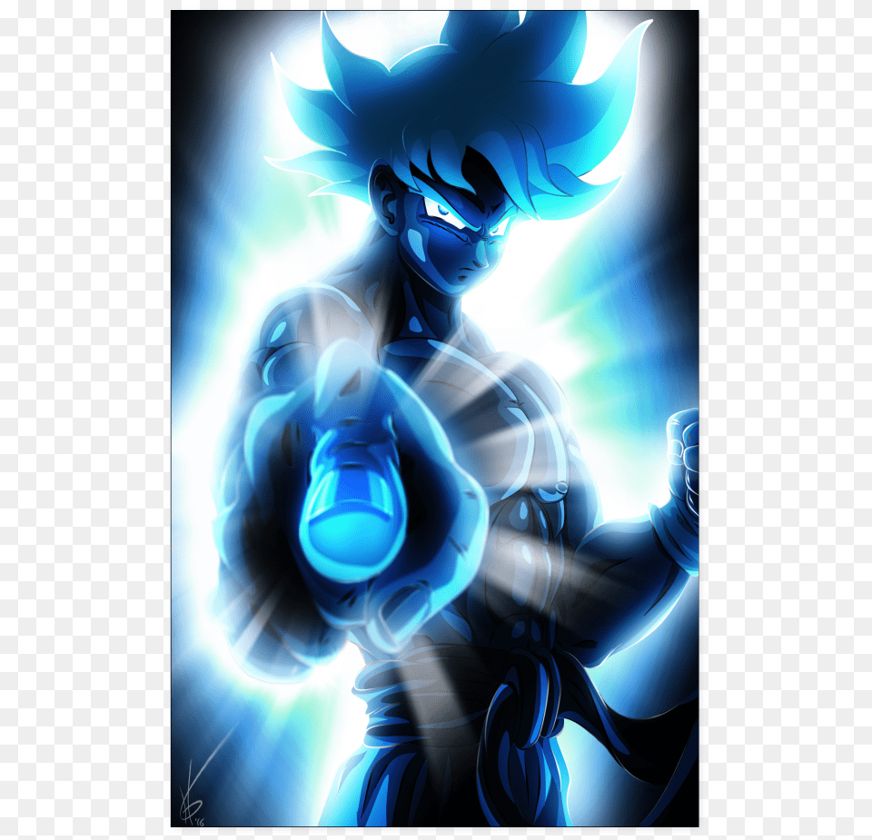 Blue Shadow Goku Poster Super Blue Son Goku Ultra Instinct, Art, Graphics, Book, Comics Free Png