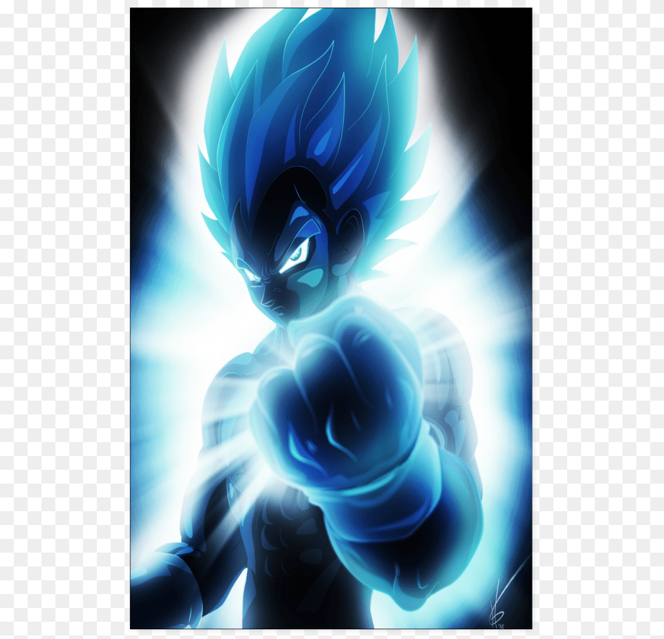 Blue Shadow Vegeta Poster, Book, Comics, Publication, Art Png Image