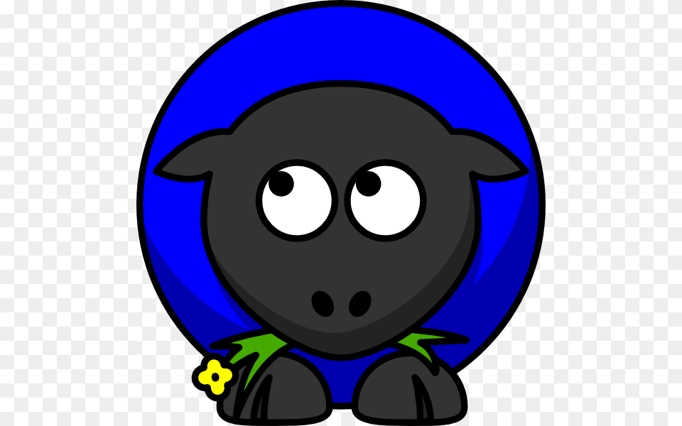 Blue Sheep Looking Left Clip Art For Web, Clothing, Hardhat, Helmet Free Png