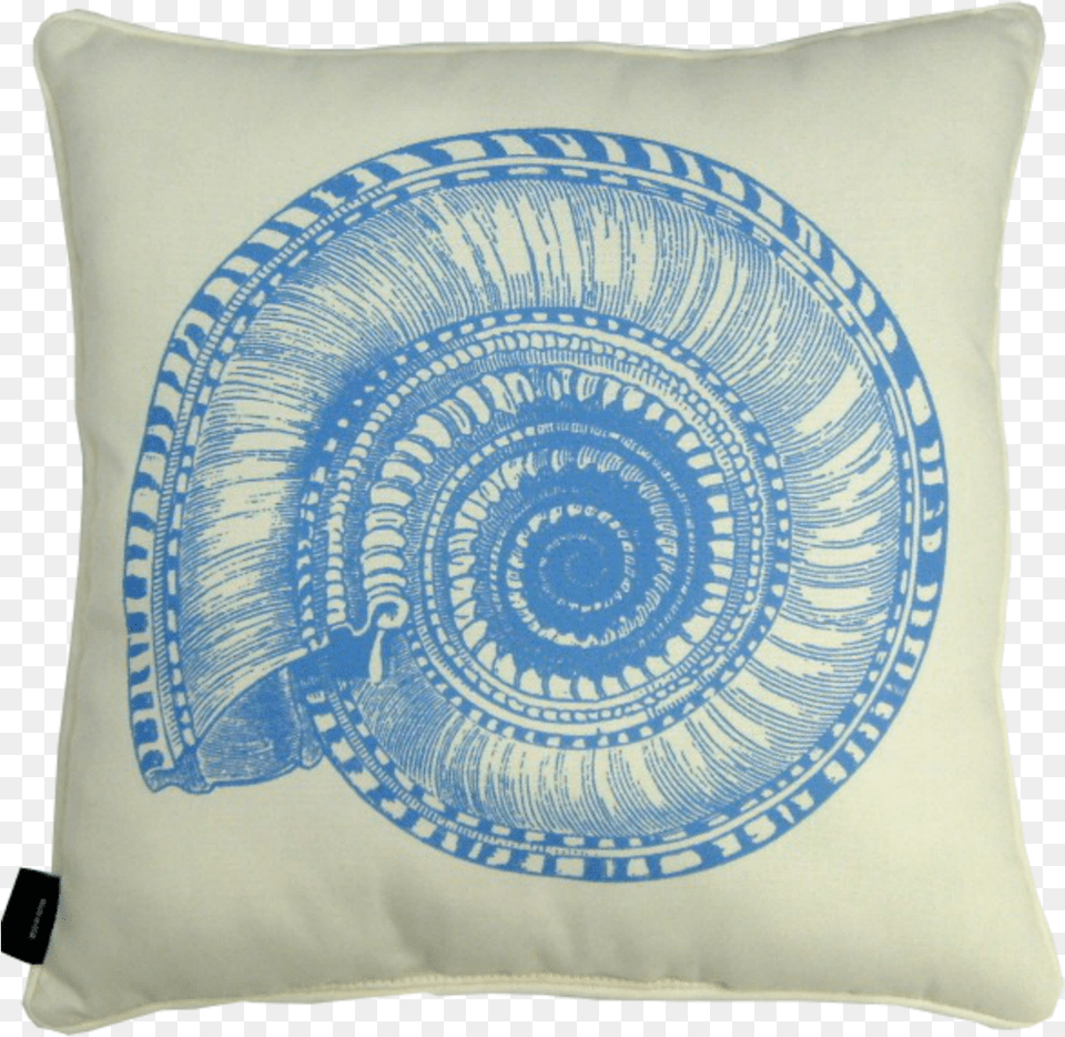 Blue Shell Coastal Pillow, Cushion, Home Decor Free Transparent Png