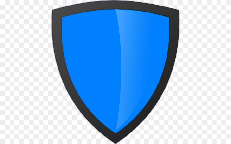 Blue Shield With Dark Edge Clip Art, Armor Free Png Download