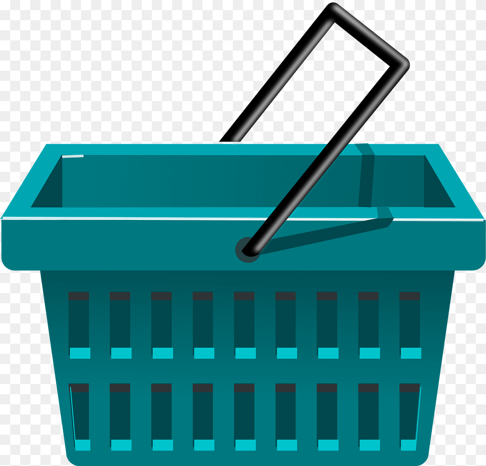 Blue Shopping Basket Clipart, Shopping Basket Free Png