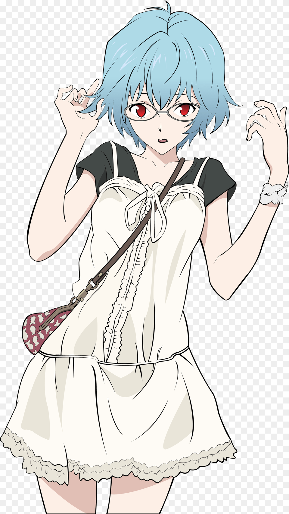 Blue Short Hair Anime, Book, Comics, Publication, Baby Free Png